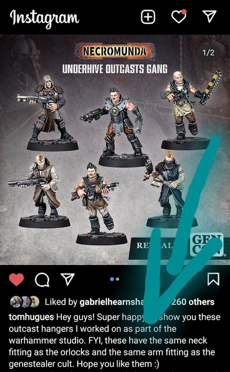Un dato interesante sobre los nuevos Outcast de Necromunda