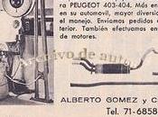 Alberto Gómez mejoras para marca Peugeot 1963