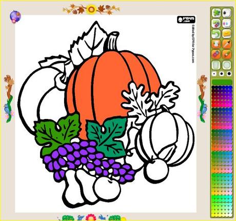 38 dibujos otoñales para colorear online