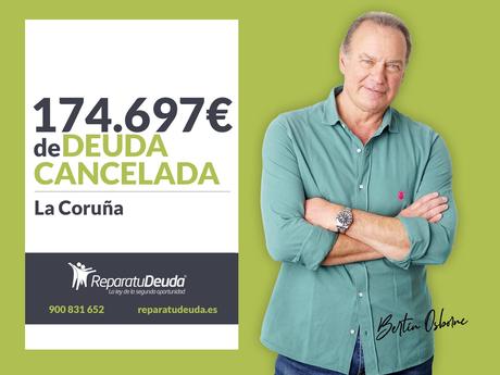 Repara tu Deuda Abogados cancela 174.697 € en A Coruña (Galicia) con la Ley de Segunda Oportunidad