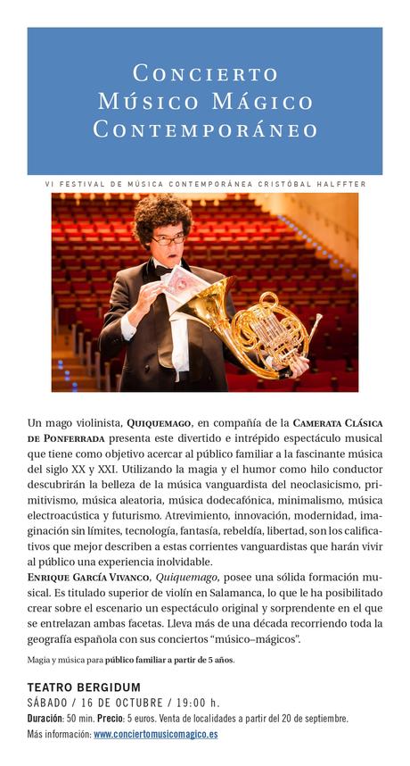 La sexta edición del Festival Cristobal Halfter repasa música del Siglo XX y XXI con estilos para todos los gustos 7