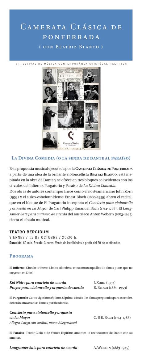 La sexta edición del Festival Cristobal Halfter repasa música del Siglo XX y XXI con estilos para todos los gustos 6