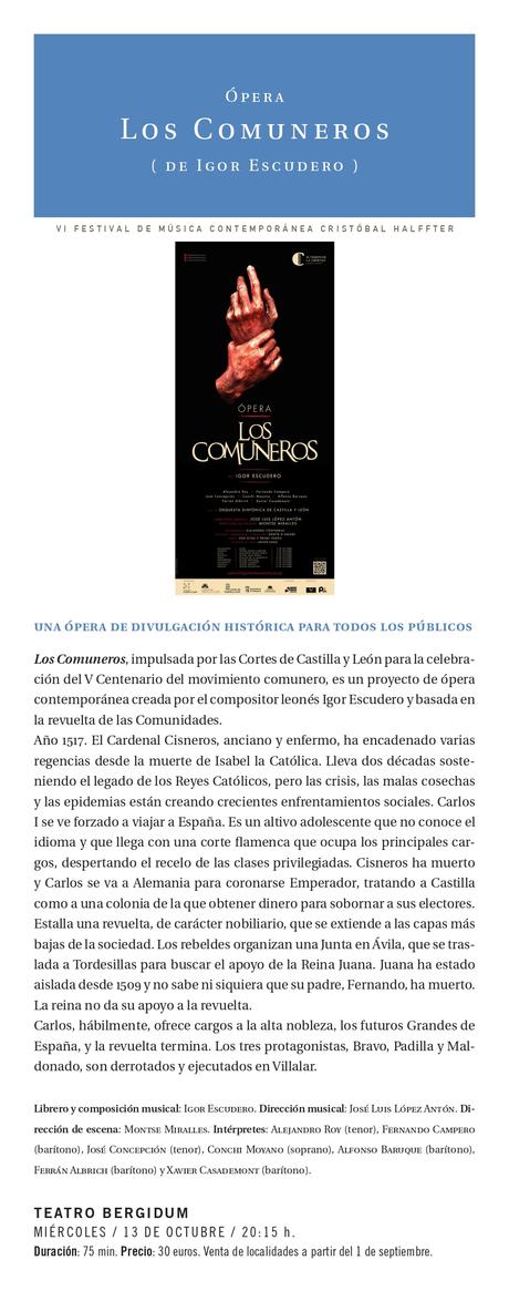 La sexta edición del Festival Cristobal Halfter repasa música del Siglo XX y XXI con estilos para todos los gustos 4