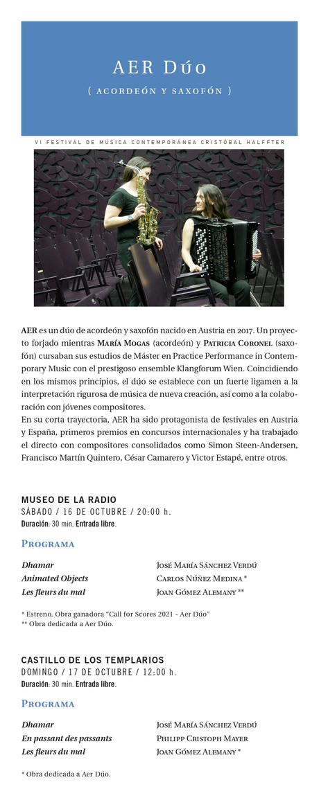 La sexta edición del Festival Cristobal Halfter repasa música del Siglo XX y XXI con estilos para todos los gustos 8