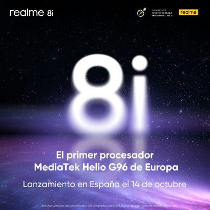 realme 8i, el nuevo de la clase llegará el 14 de octubre