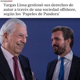 Àngels Barceló y Vargas Llosa.