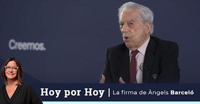 Àngels Barceló y Vargas Llosa.