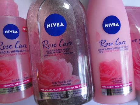 Nivea Rose Care, limpieza y cuidado de la piel con agua de rosas orgánica.
