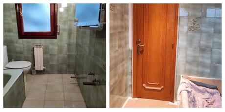 Antes y después de un baño reformado sin obra