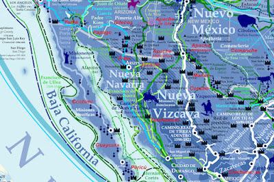 El Mapa de la Norteamérica Española