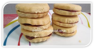 Galletas de mantequilla rellenas (sin huevo)