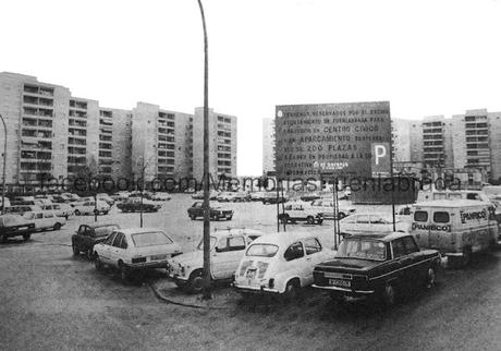 Aparcamiento de El Naranjo en 1984