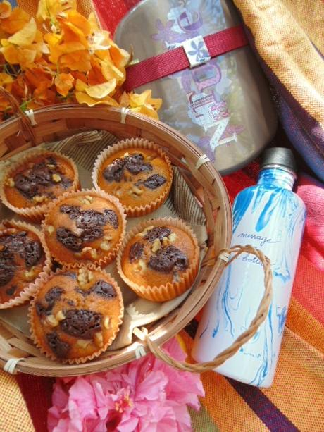 Muffins de zanahoria y chocolate