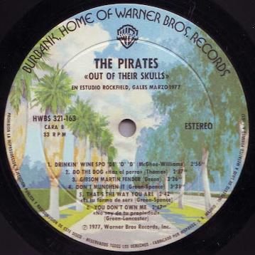 The Pirates -Out of their skulls Lp 1978