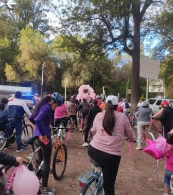 NUTRIDA CAMINATA EN LA LUCHA CONTRA EL CÁNCER EN TEXCOCO