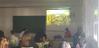 Charla de Espeleología en el I.E.S. Sierra de Las Villas