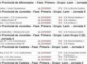 Horarios fútbol Base Bierzo octubre 2021