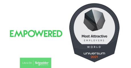 Schneider Electric entre los 25 lugares más atractivos del mundo para trabajar, según Universum