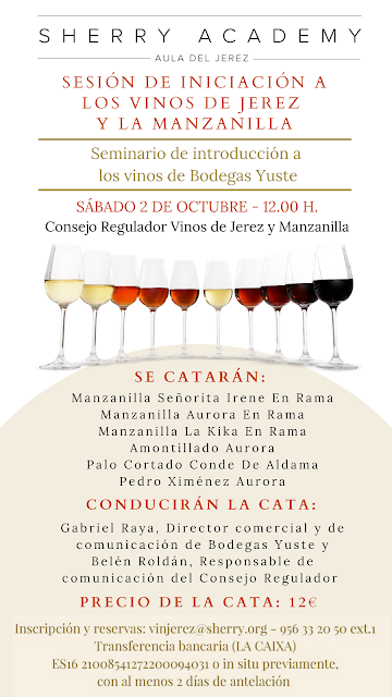 SESIÓN INICIACIÓN VINOS JEREZ MANZANILLA: Seminario introducción vinos 