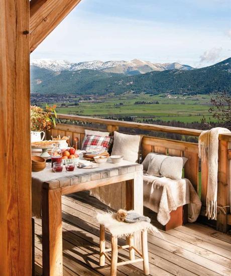 Cómo acondicionar la terraza o el balcón para el otoño e invierno