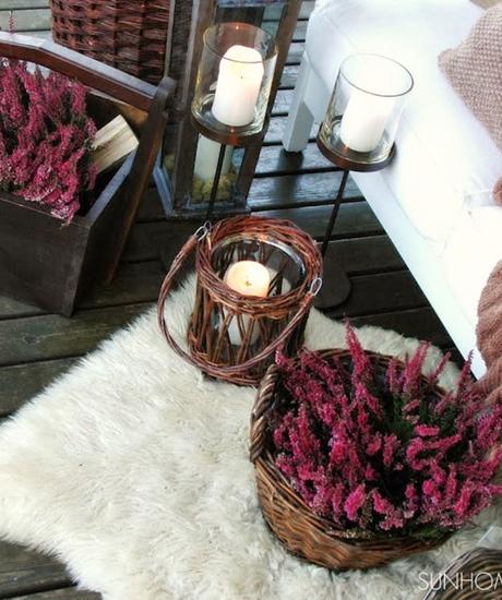 Cómo acondicionar la terraza o el balcón para el otoño e invierno