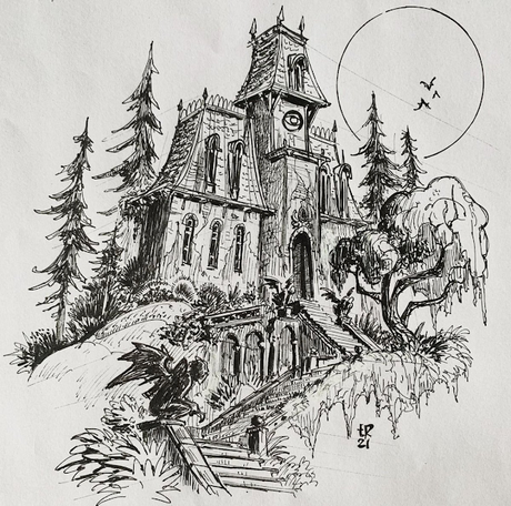 Abandoned House Day/Night Different Sizes, de Rockdesert