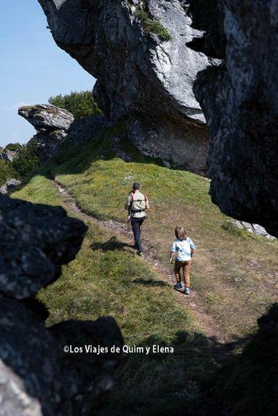 Por la parte más elevada de la ruta