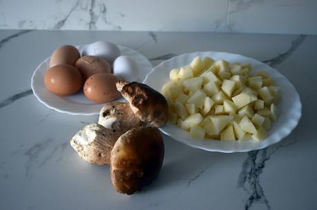 Tortilla de Patatas y Boletus Edulis