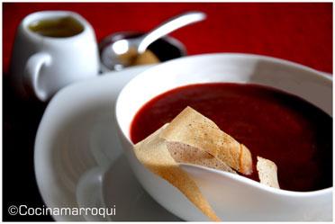 Sopa fría de Remolacha