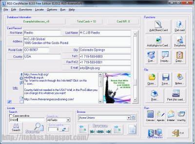 RGS CardMaster -  Completa agenda de contactos, de uso gratuito