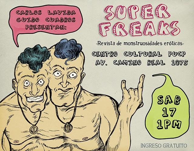 Ëste sábado: Presentación de la revista SUPERFREAKS.