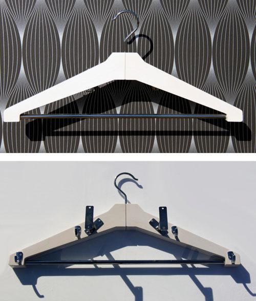 Ingeniosa y elegante idea: Una percha como galán perchero