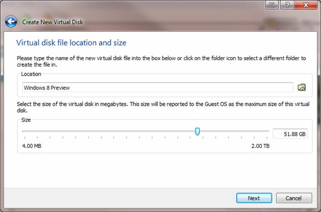 Como instalar Windows 8 Developer Preview en VirtualBox