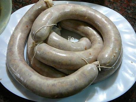 Chorizos de papa y carne