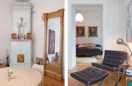 Mezclando estilos vintage swan arne jacobsen sofá gris moderno sillón y otoman barcelona sillas tulip blanco sillas eames en amarillo silla kartell transparente silla 7 con brazos muebles reciclados muebles de diseño mezcla de estilos en decoración mesa estilo francés mecedora kartell mesita blanca estilo ecléctico espejo barroco electrodomesticos metal eames rocking chair decoración de interiores cuadros indios americanos cocina moderna cocina blanca antigüedades