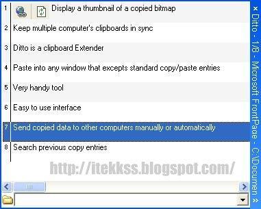 Ditto - Extensión para el portapapeles de Windows