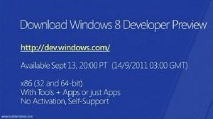 Disponible ya la versión previa de Windows 8 para desarrolladores