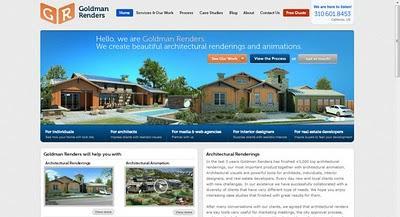 Goldman Renders Arquitectura Lanzo su Nueva Pagina Web