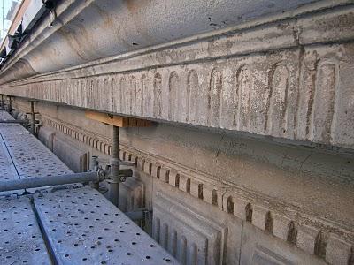 Palacio de la Música (Madrid). Reparación de la cornisa de fachada lateral