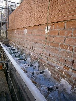 Palacio de la Música (Madrid). Reparación de la cornisa de fachada lateral