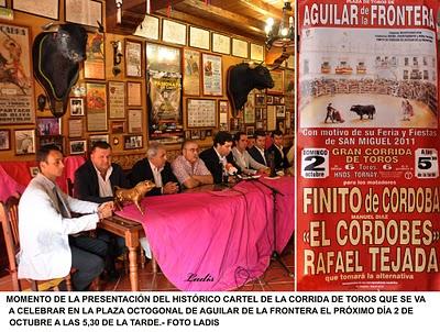 HISTÓRICA TARDE DE TOROS EN AGUILAR DE LA FRONTERA (CÓRDOBA)