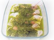 Merluza gambones salsa