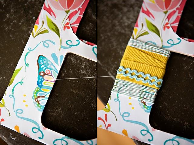 Diy: Empapelar y emmarcar una letra