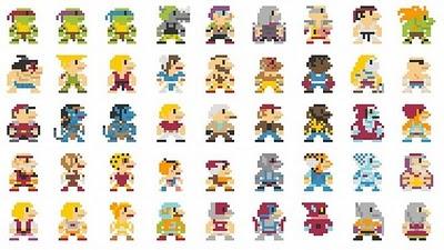 Una imagen con 696 personajes en plan Super Mario Bros.