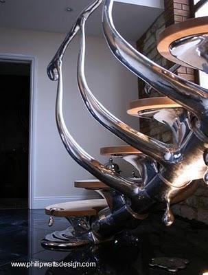 Diseño orgánico Escalera de diseño orgánico