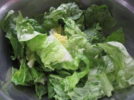 Ensalada tibia de lechuga Ensalada tibia de lechuga