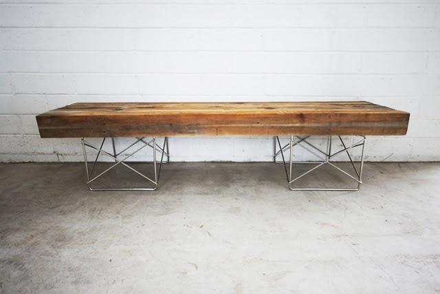 DIY: Banco con la madera de la valla de un jardín.