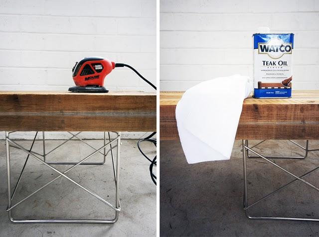 DIY: Banco con la madera de la valla de un jardín.