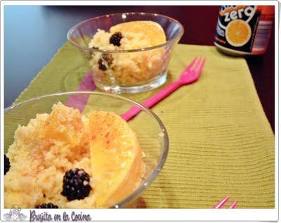 Cous cous de Fanta naranja