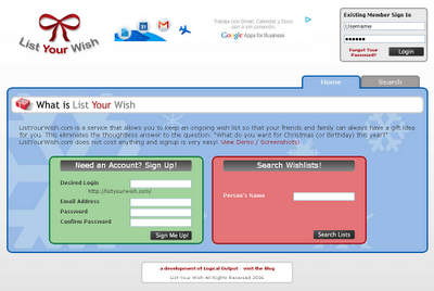 Listyourwish - Tu lista de deseos o regalos online Listyourwish - Tu lista de deseos o regalos online